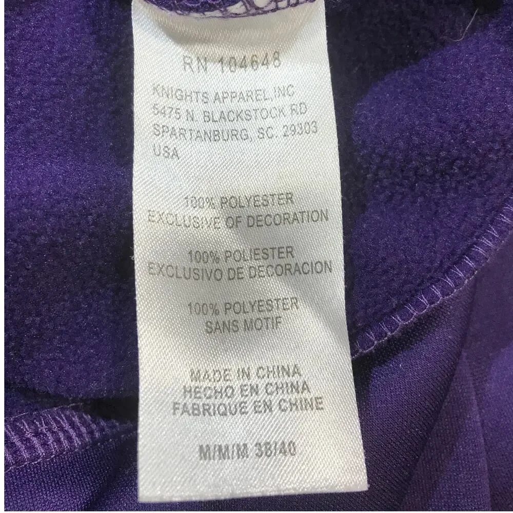 Majestic Section 101 LSU Tigers Men Hoodie Sweatshirt M 38/40